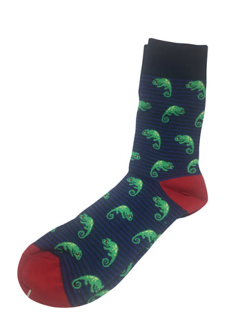 Splashy Series Iguana Design Socks