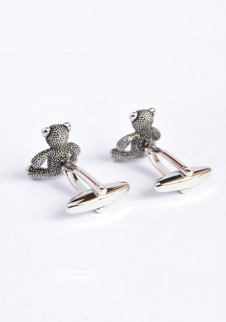 Antique Finish Teddy Bear Cufflinks