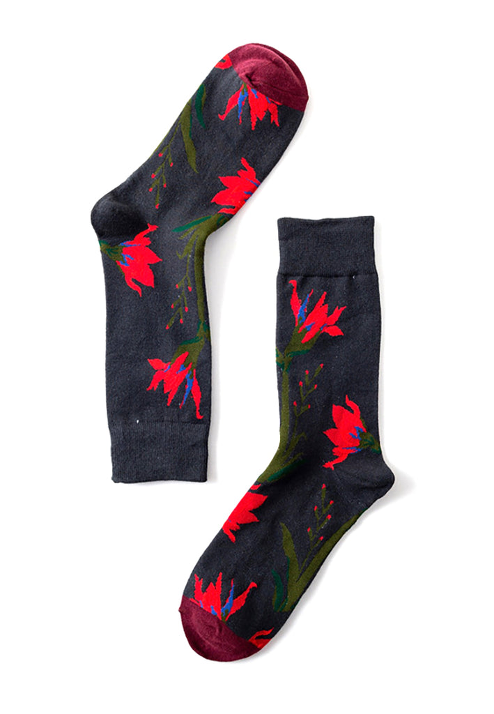 Amazon Series Flower Prints Socks
