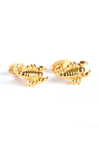 Gold Plated Scorpion Cufflinks