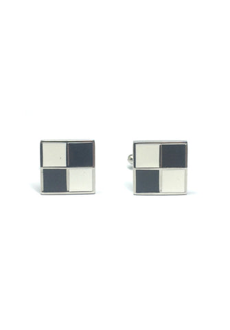 Black and White Squares Cufflinks