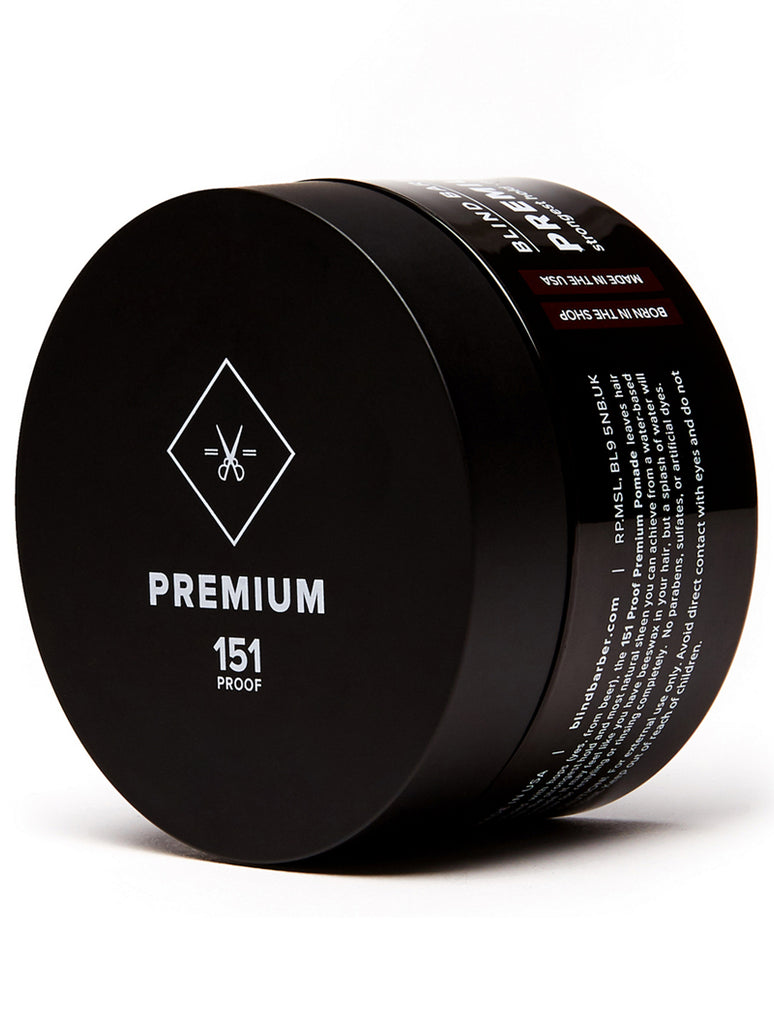 Blind Barber 151 PROOF PREMIUM POMADE - Heavy Hold - High Sheen Finish