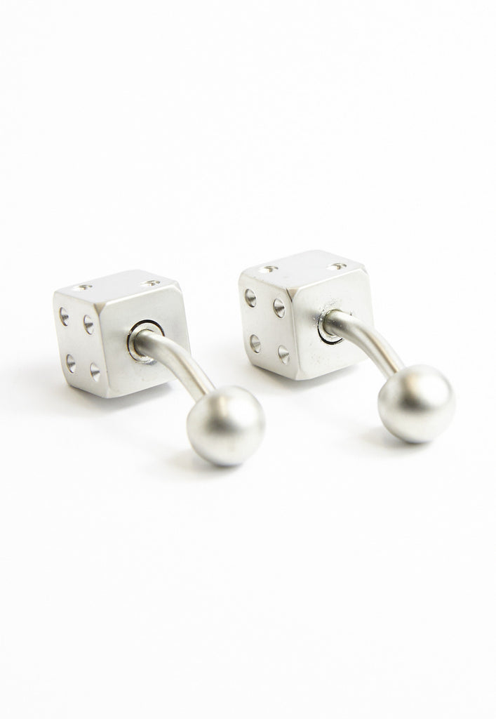 Silver Dice Cufflinks
