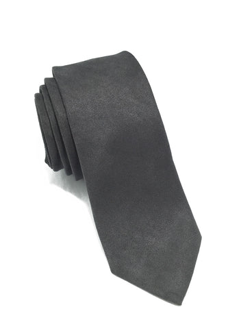 Suede Series Grey Suede Tie