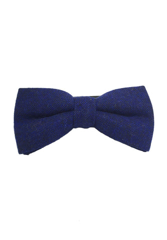 Dolly Series Navy Blue Wool Pre-tied Bow Tie
