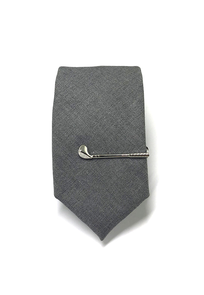 Silver Golf Clubs Tie Pin