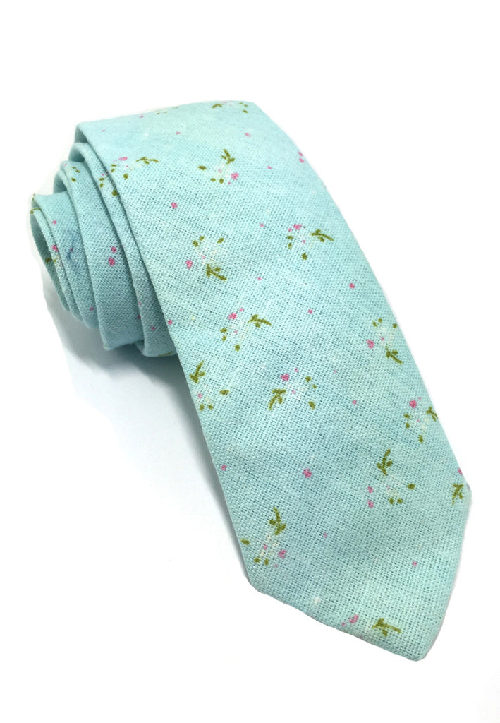 Cottage Series Baby Blue Cotton Tie