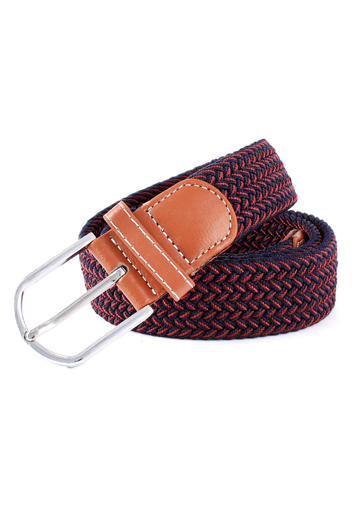 Entwine Series Dark Blue & Red Braided Belts