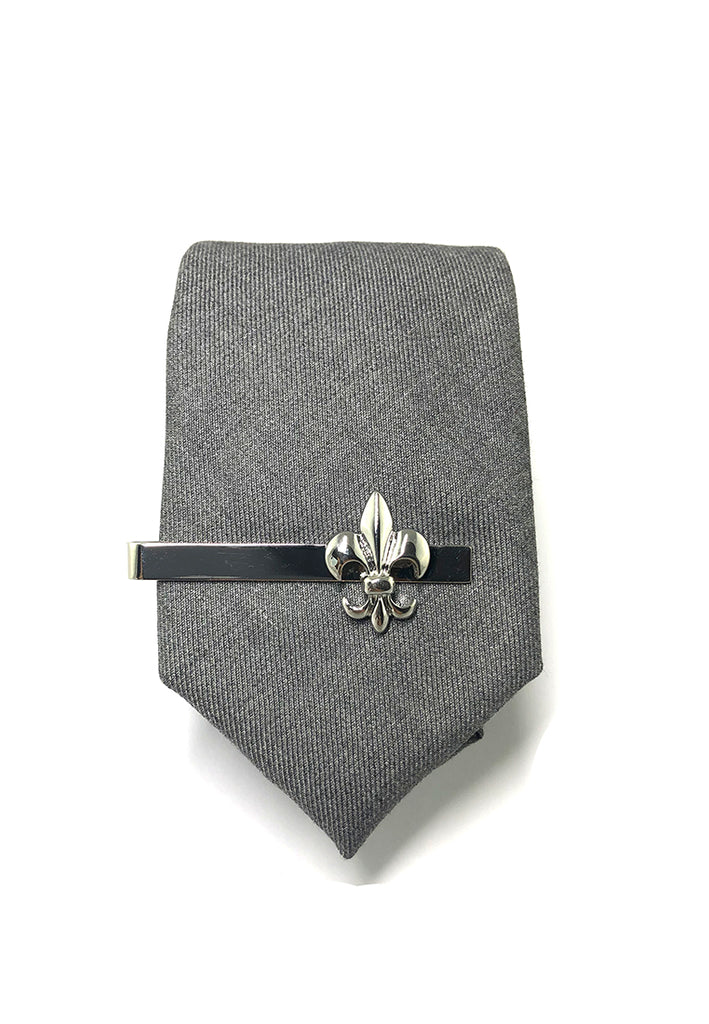 Silver Fleur De Lys Tie Pin