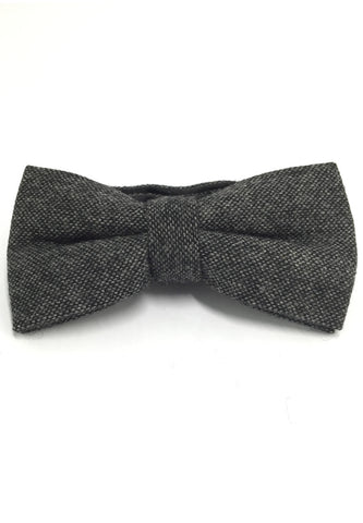 Dolly Series Gunmetal Grey Wool Pre-tied Bow Tie