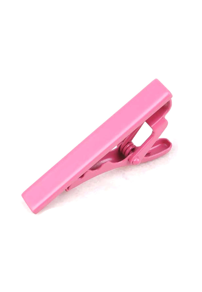 Plain Pink Tie Clips