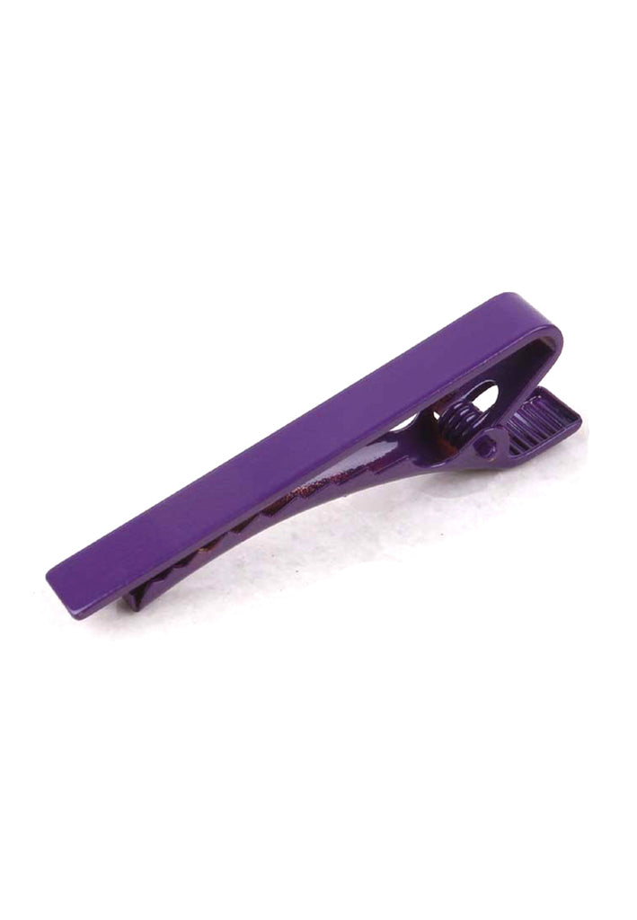 Plain Purple Tie Clips