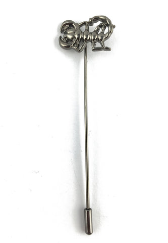 Pin Lapel Kalajengking Kelabu Gunmetal