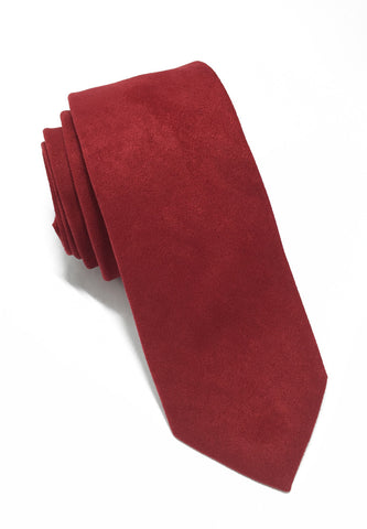 Suede Series Red Suede Tie
