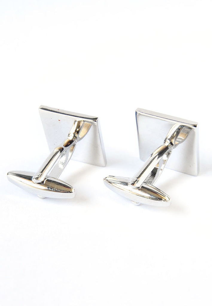 Blue Stripes Square Screen Cufflinks