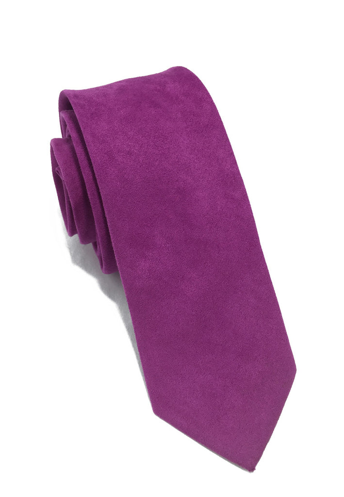 Suede Series Purple Suede Tie