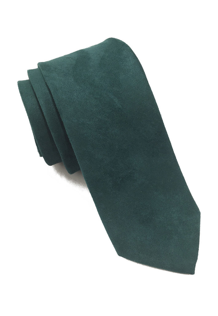 Suede Series Dark Green Suede Tie