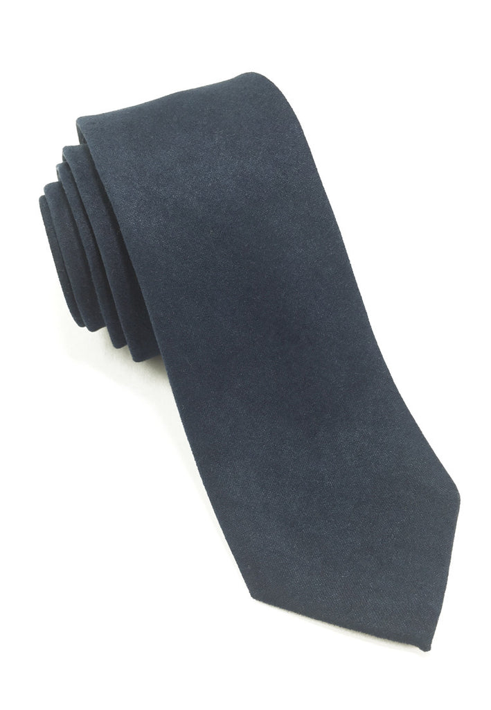 Suede Series Navy Blue Suede Tie
