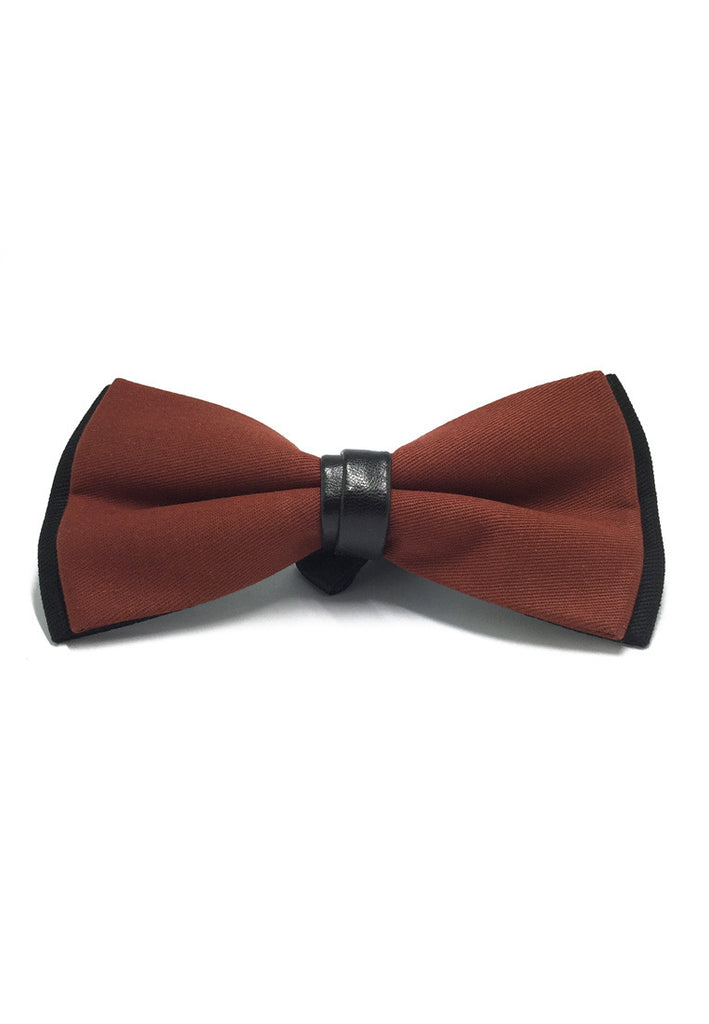 Sassy Series Dale Orange Cotton Pre-tied Bow Tie