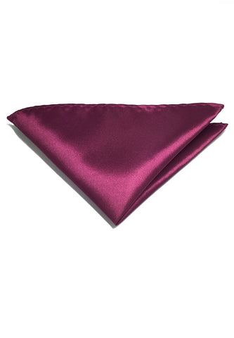 光泽系列梅紫色涤纶口袋巾