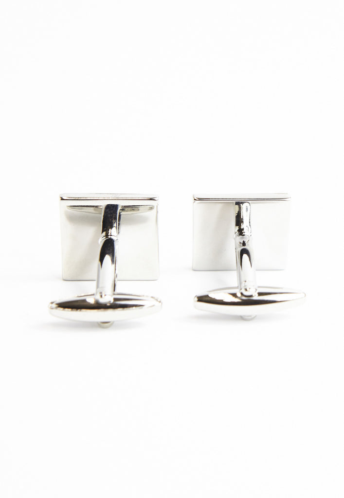 Dark Green Plain Square Cufflinks