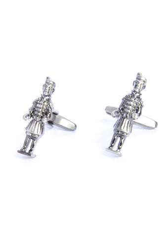 Terracotta Army With Hands Free Antique Finish Cufflinks