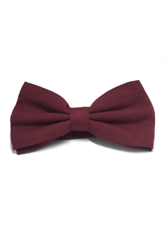 Cinch Series Maroon Red Cotton Pre-tied Bow Tie