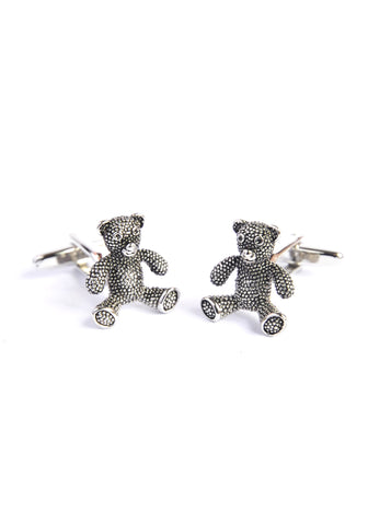 Antique Finish Teddy Bear Cufflinks