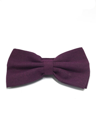 Cinch Series Purple Cotton Pre-tied Bow Tie