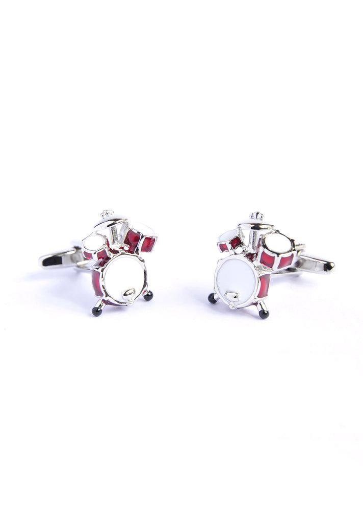 Red Drumkit Cufflinks