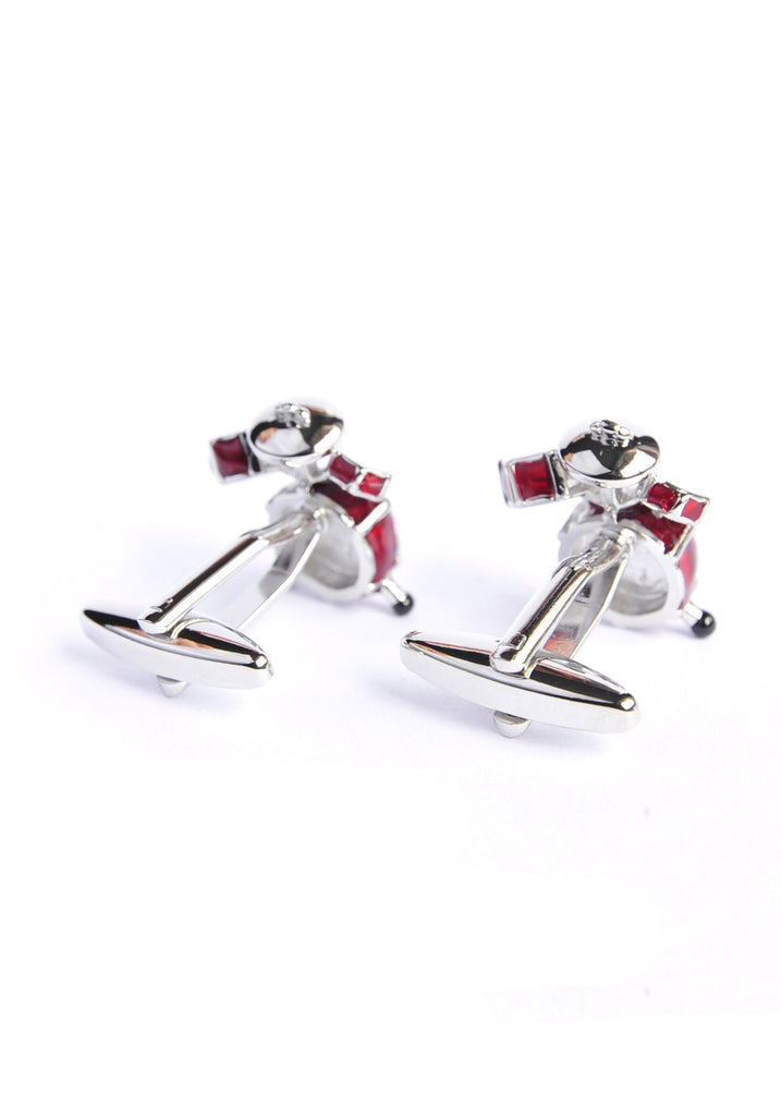 Red Drumkit Cufflinks