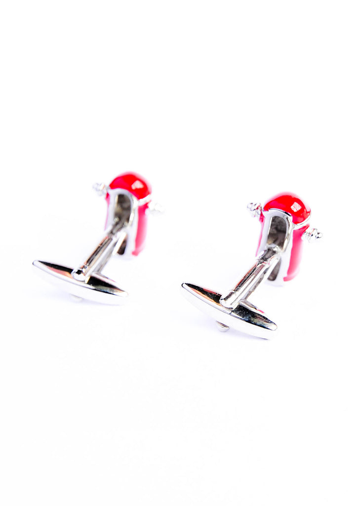 Red American Style Street Fire Hydrants Cufflinks