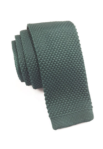 Tali Jalinan Jade Green Knitted Tie