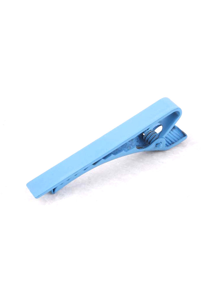 Plain Baby Blue Tie Clips