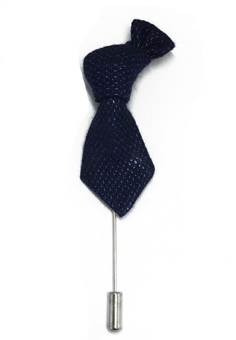Electric Blue Little Tie Lapel Pin