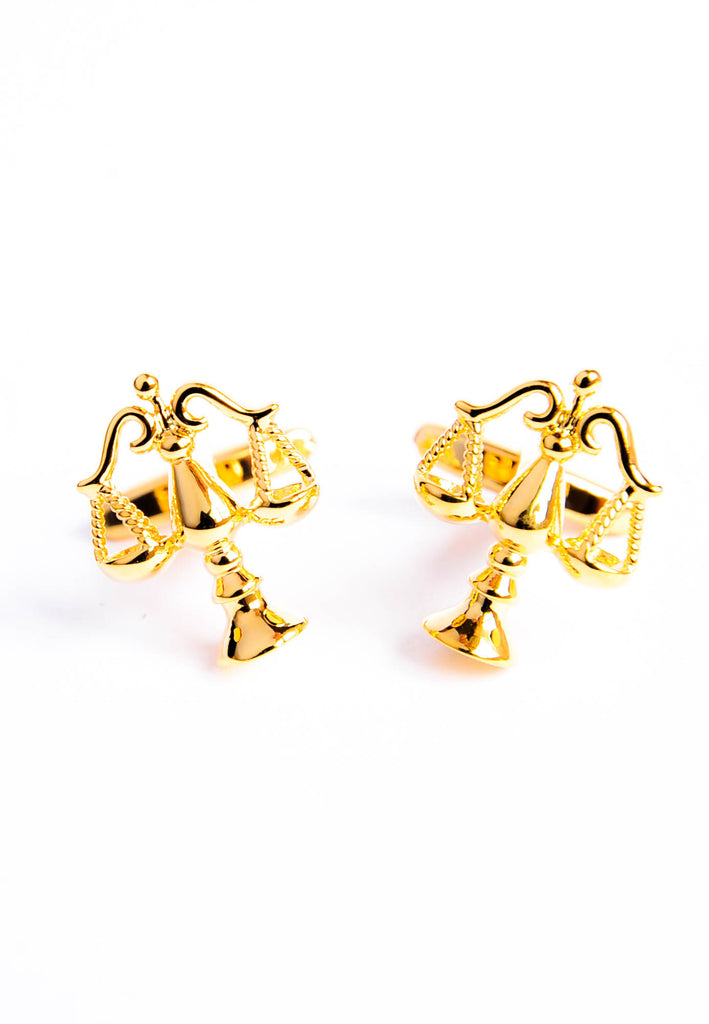 Golden Scales of Justice Shaped Cufflinks