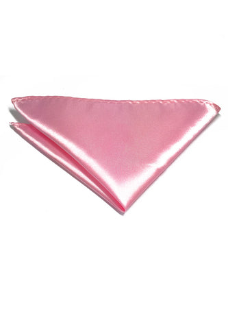 Lustrous Series Baby Pink Polyester Pocket Square