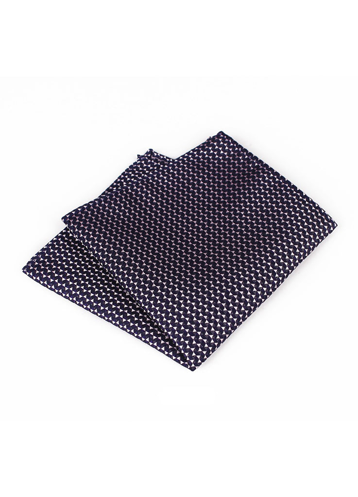 Tri Series Electric Purple Pocket Square