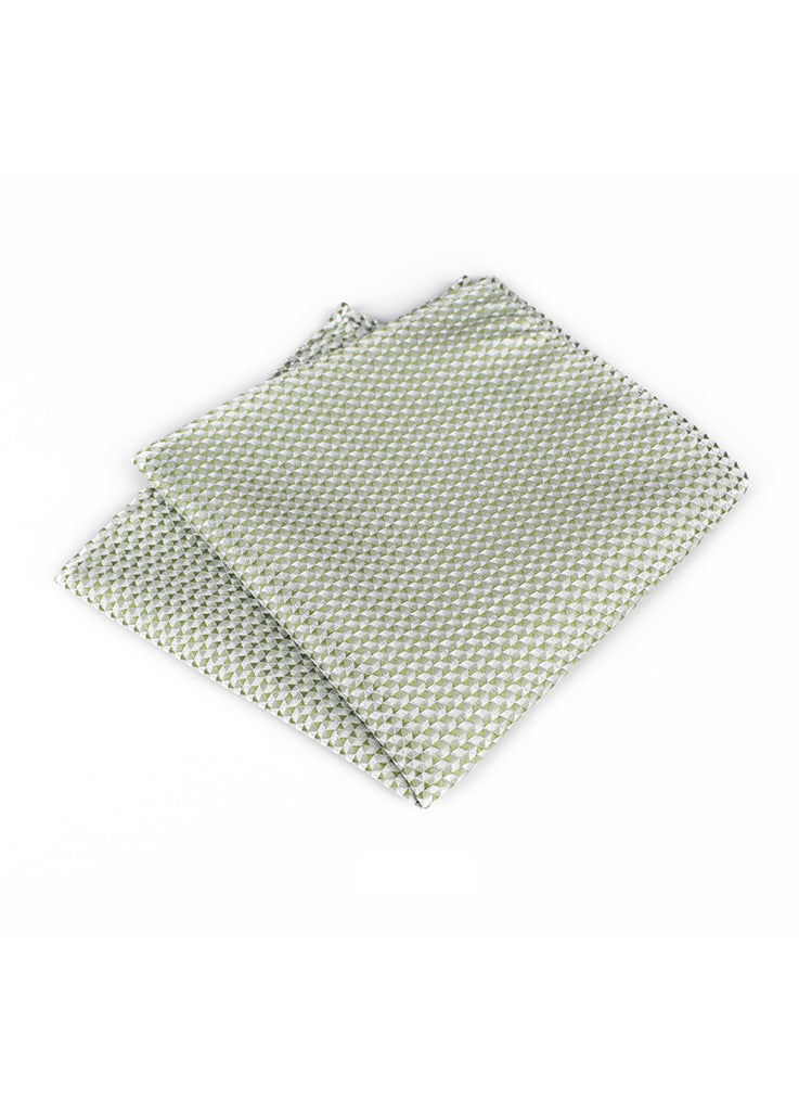 Tri Series Yellow Green Pocket Square