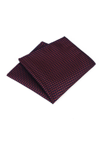 Tri Series Red and Black Pocket Square