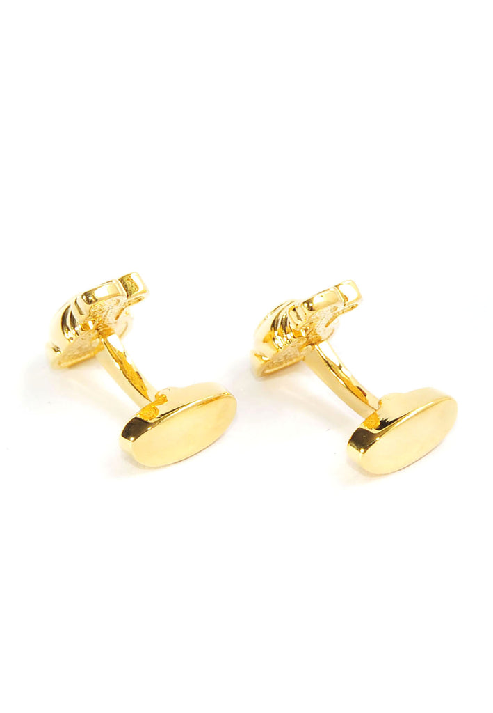 Gold Plated Golfers Golf Bag Cufflinks