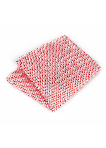 Tri Series Red Pocket Square