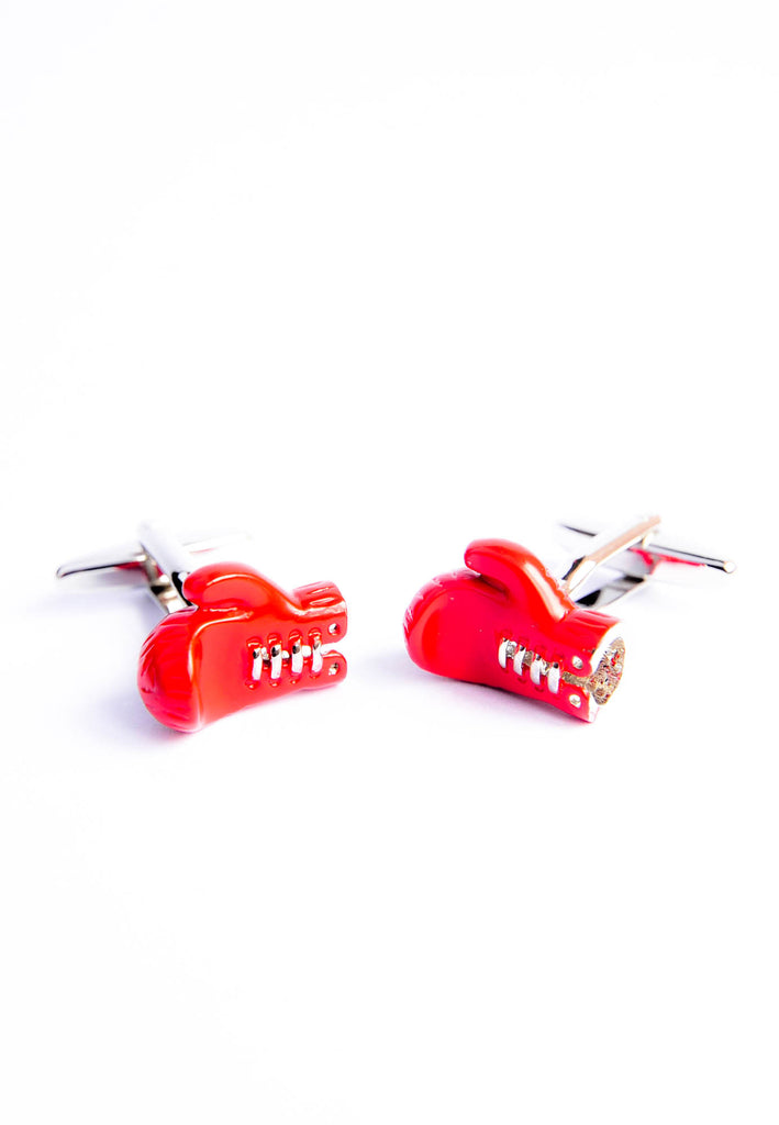 Red Boxing Gloves Cufflinks