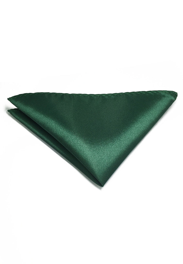 光泽系列深绿色涤纶口袋巾
