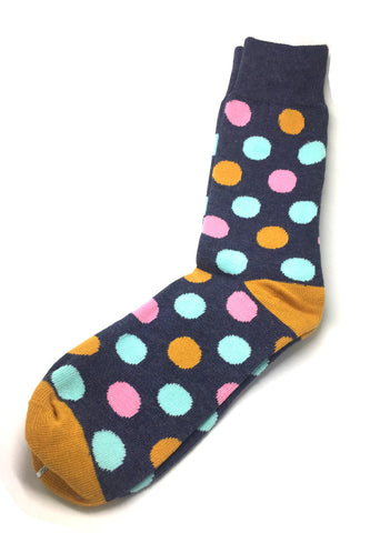 Speckle Series Multi Colour Polka Dots Grey Socks