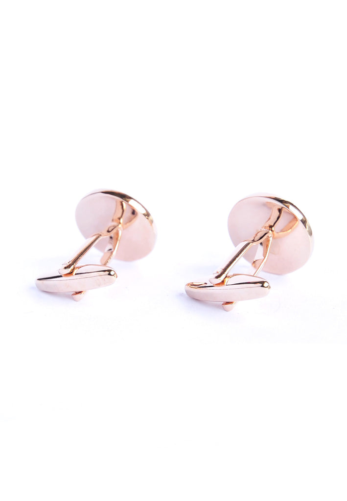 Rose Gold Gear Stick Cufflinks