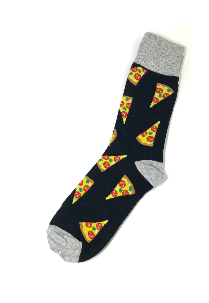 美食系列披萨印花设计袜子