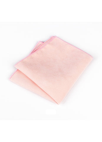 Suede Series Light Pink Pocket Square