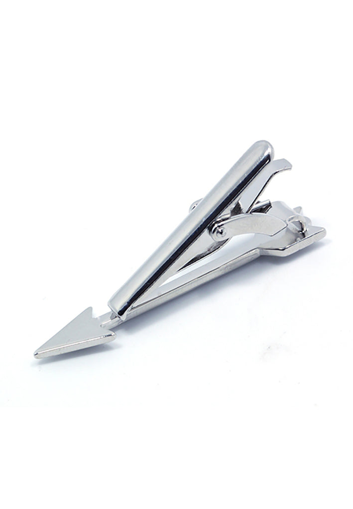 Silver Arrow Tie Clips