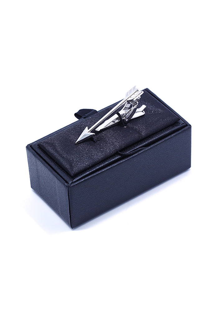 Silver Arrow Tie Clips